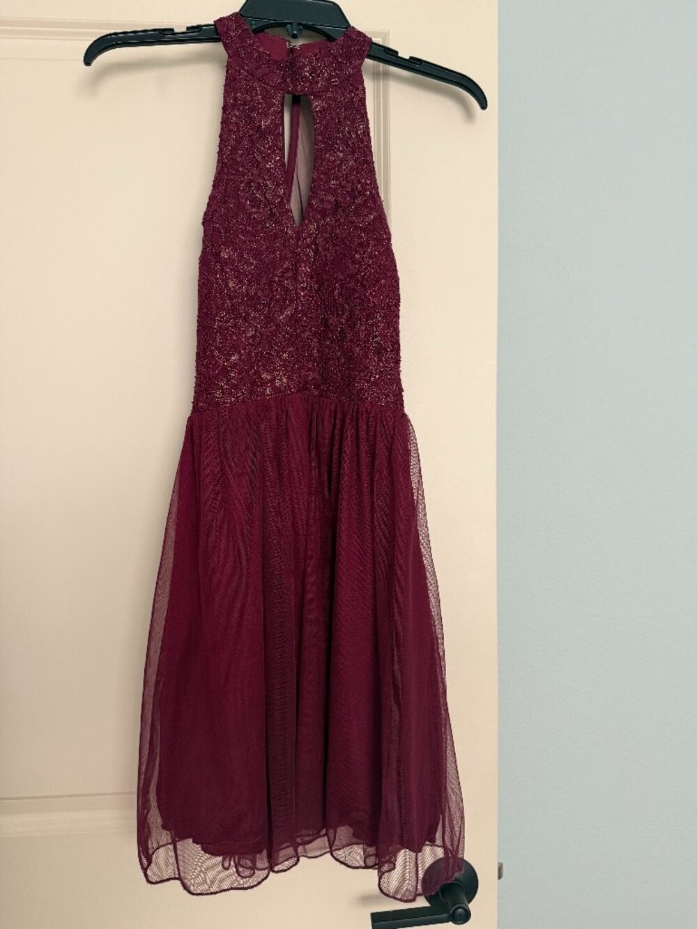 Speechless Burgundy/Plum Cocktail and Formal Dress